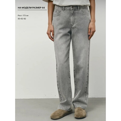 高腰小直筒显瘦女牛仔裤长裤