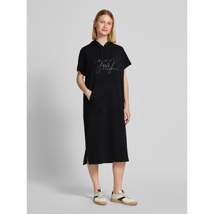 柔软短袖 莫代尔棉卫衣裙大码 连衣裙 好穿连帽长款 欧美单春秋冬三季