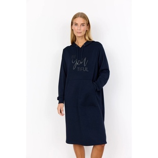 柔软长袖 莫代尔棉卫衣裙大码 连衣裙 好穿连帽长款 欧美单春秋冬三季