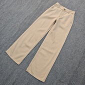 美单春秋百搭款 加长女裤 天丝棉高腰直筒裤 提臀显瘦柔软舒适阔腿裤