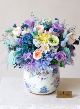莫奈花园永生花奥斯汀玫瑰花手捧花真花生日求婚上海花店同城速递