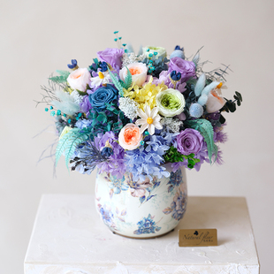 莫奈花园永生花奥斯汀玫瑰花手捧花真花生日求婚上海花店同城速递