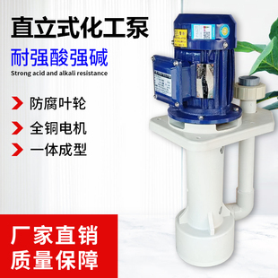 胜川宝工程PP塑料六角盘立式 泵耐酸耐腐蚀硫酸泵化工槽内液下泵