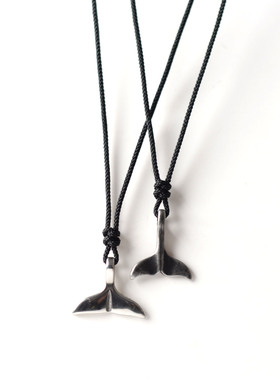 高质感钢鱼尾项链脖链