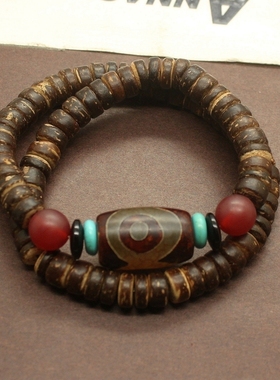 原创椰壳手链多层民族风百搭个性