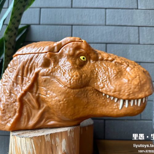 霸王龙收纳桶摆件玩具侏罗纪世界