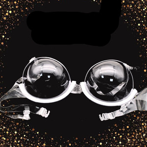 新款欧美流行隐形透明透视内衣TPU塑料性感文胸一次性免洗胸罩女