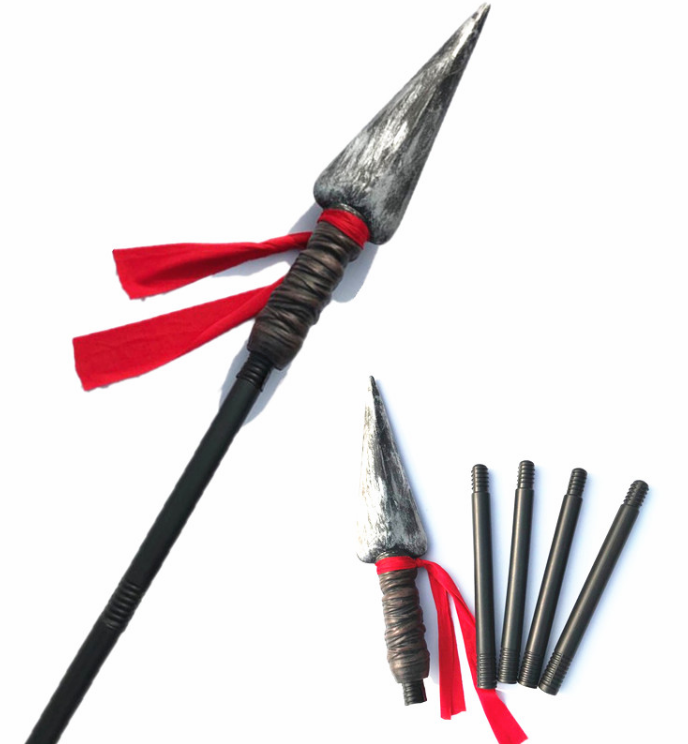 cos道具刀动漫武器儿童玩具刀剑橡胶仿真道具魔兽洛萨红缨枪