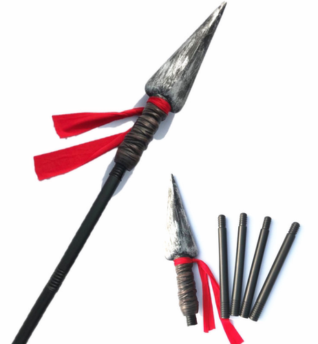 cos道具刀动漫武器儿童玩具刀剑橡胶仿真道具魔兽洛萨红缨枪