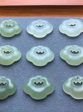 本命年和田玉青海料20mm大如意料质油润细腻雕工立体无黑点配饰礼