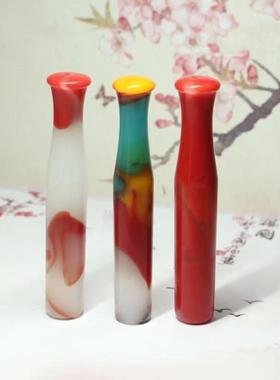 本命年红绿玛瑙玉髓嘴可清洗嘴斗外蒙料旱袋杆锅礼物