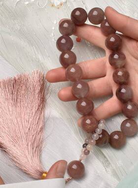 本命年紫罗兰手持葫芦紫色石英岩质玉盘玩汉服搭配芋泥啵啵搭配民