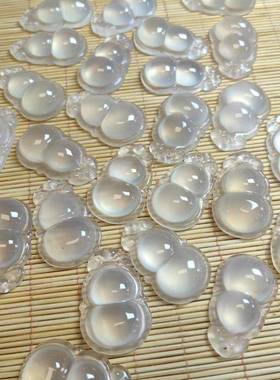 本命年高冰种玉髓宝葫芦吊坠精工雕刻玉髓如意葫芦项链会销源礼物