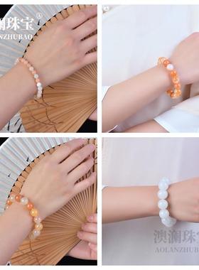 本命年丝玉桃花酿手串红丝玉手串丝玉手串挂件女款时尚佩饰款礼物