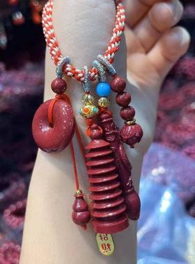 本命年朱砂藏族风貔貅招财猫葫芦榜题名手串挂饰紫砂手链批礼物