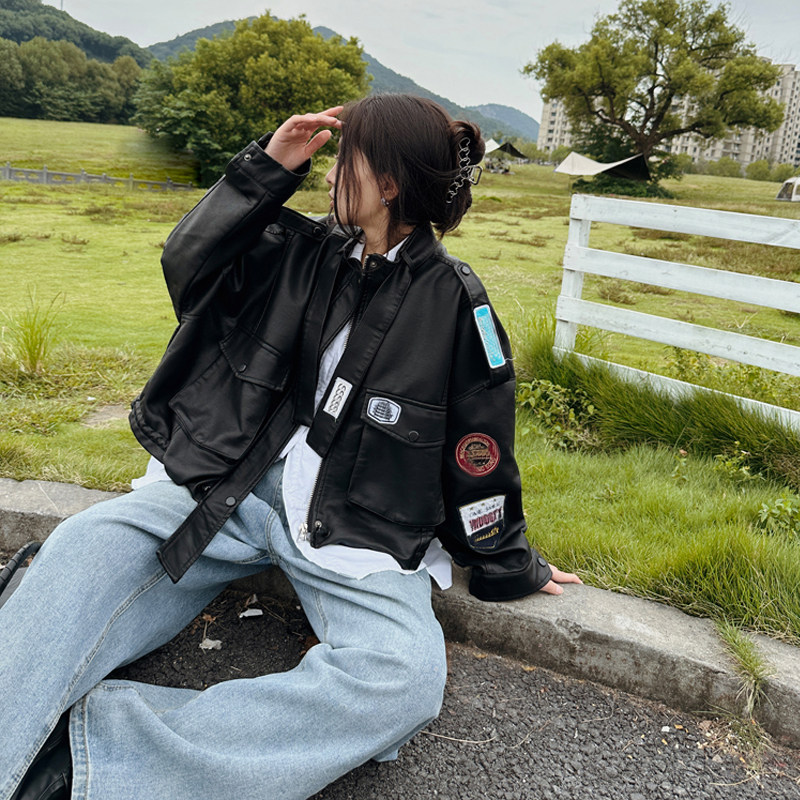 2025春秋新款学生棒球服洋气个性机车情侣款夹克宽松休闲百搭外套