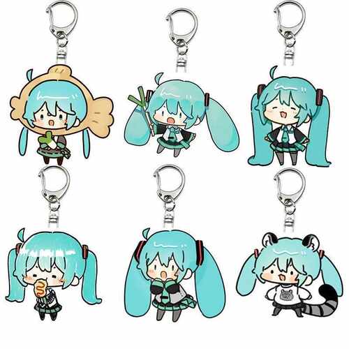 初音未来钥匙扣亚克力高颜值挂饰