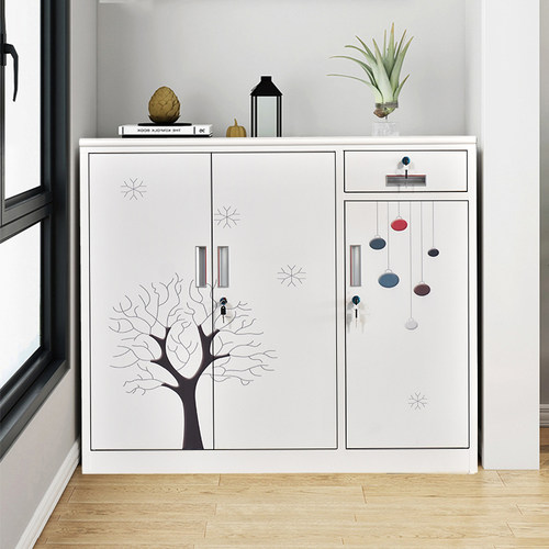 钢制阳台储物柜防晒带锁家用鞋柜