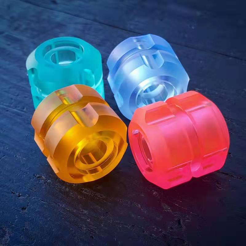 PC树脂彩虹糖吊坠钛合金3合1汉堡珠刀坠挂件刀具挂坠工具伞绳坠子