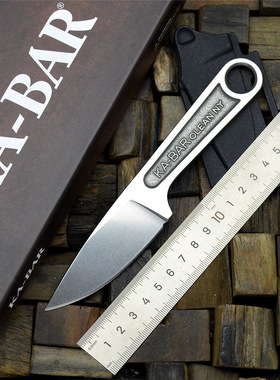KA-BAR卡巴 锻打扳手刀EDC随身户外直刀带K鞘水果刀战术防身小刀