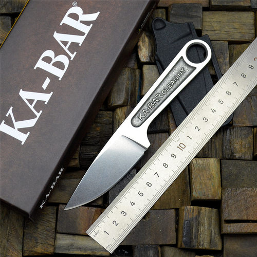 KA-BAR卡巴 锻打扳手刀EDC随身户外直刀带K鞘水果刀战术防身小刀