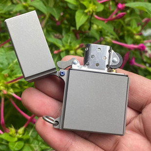 钢火STEEL FLAME纯钛合金煤油打火机防风内胆高贵奢华精雕钛机壳