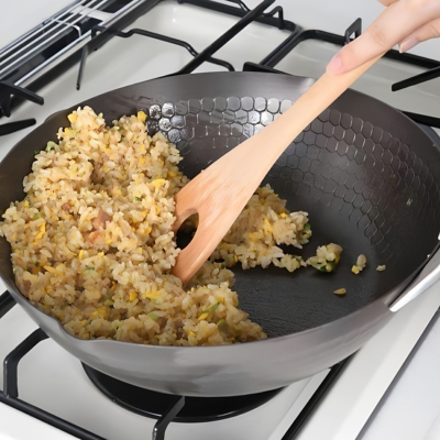 【清仓】日本原装进口arnest窒化铁深煎锅炒锅氮化平底锅明火燃气