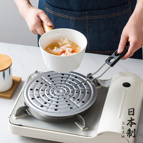 日本进口导热板厨房燃气灶台辅助锅架垫搪瓷珐琅锅底防烧黑导热盘