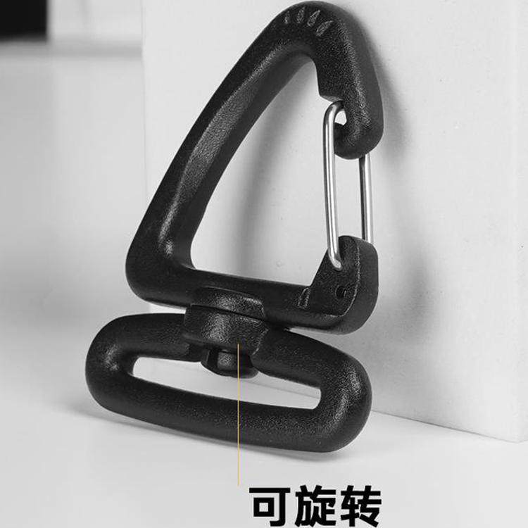 可旋转金属线三角挂钩扣户外钩扣箱包配件织带挂扣背带扣方便安装