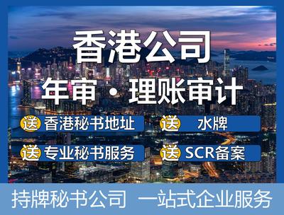 香港公司注册年审年检记账报税变更公证注销香港公司开户境外账户