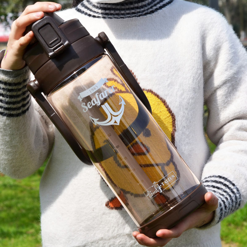 大容量塑料水杯2000男大号便携防摔户外2升大水瓶3000ml超大水壶