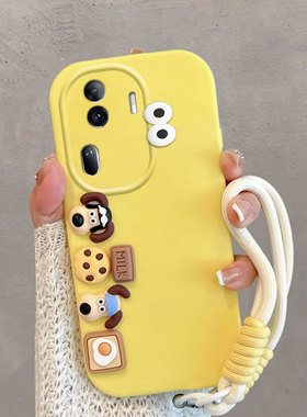 适用于opporeno11壳0pp0reno11pro5g卡通pjh110可爱pjj立体opopreno115g创意opporeon新款全包防摔软壳女