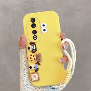 适用于华为荣耀90壳90pro卡通rea-an00可爱rep-anoo立体创意九零曲屏x90新款全包防摔软壳女p90por曲面屏