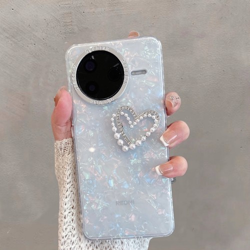 适用于红米k80手机壳透明redmik80pro新款小米24117RK2CC简约red米k8o爱心k8opro创意por女款kpro全包防摔80k