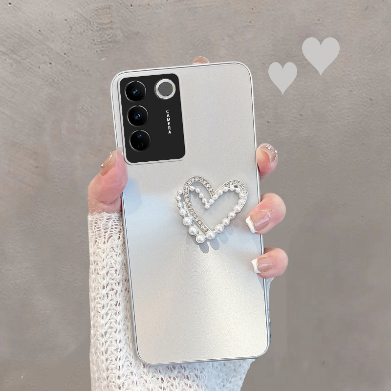 适用于vivos16手机壳s16pro新款viv0s16e极光vivis简约vovos创意vivox16por爱心女款全包防摔手链保护套曲屏