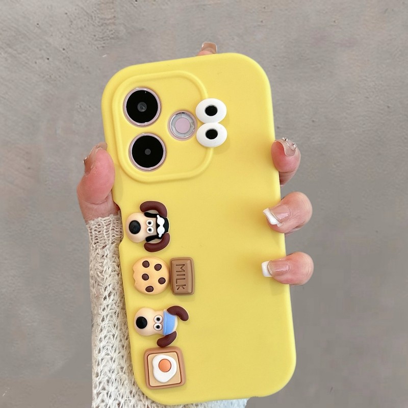 适用于oppoa5活力版手机壳卡通可爱立体小狗pkv110立体0pp0a5活力板5g创意新款全包防摔手绳保护套软壳女款