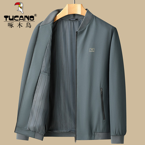 啄木鸟棒球领春秋休闲夹克衫