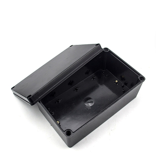 150250100mm室内外防水接线盒电源密封盒黑色阻燃ABS塑料防雨盒