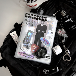 BlankLabel美式ins追星卡册拍立得小卡收纳透明PVC两孔活页相册