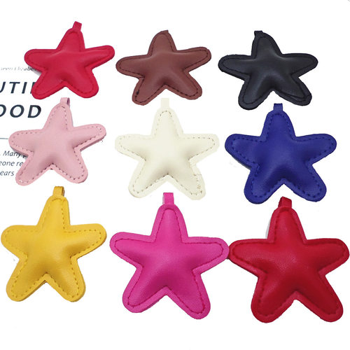 PU皮革海绵五角星手机壳包包挂件