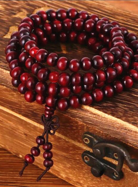 S399淘宝地摊货源热销  仿黑檀木手链手串 仿绿檀佛珠手链饰品