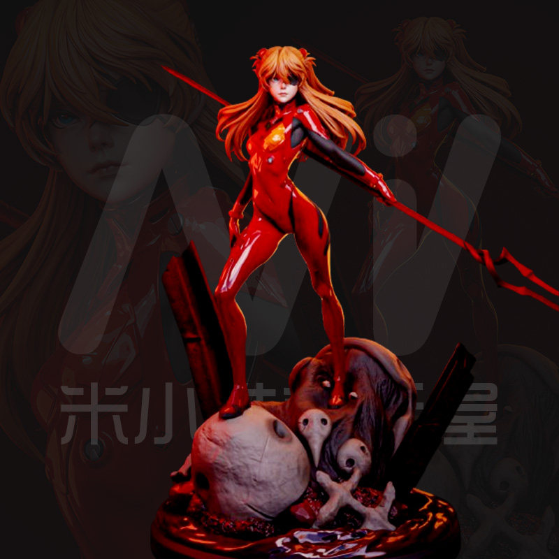 [白模 要自己上色]战斗服写实明日香 EVA 14k光固化高精度白模