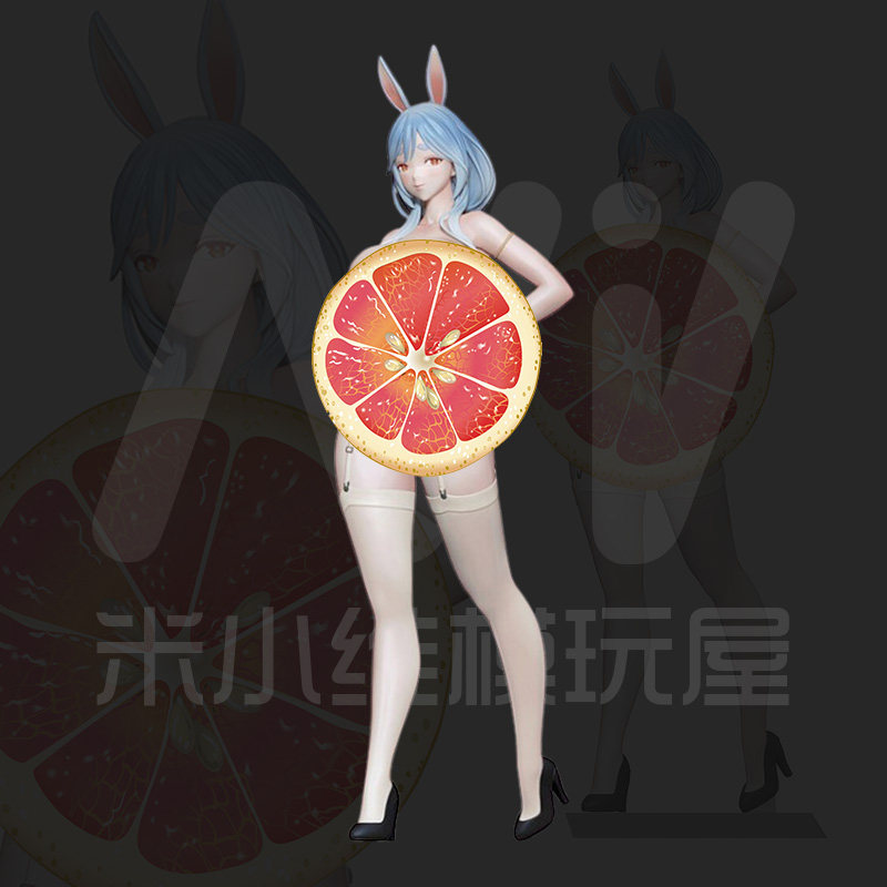 [白模 要自己上色]兔田佩可拉妈妈兔女郎 14k光固化赠眼睛水贴