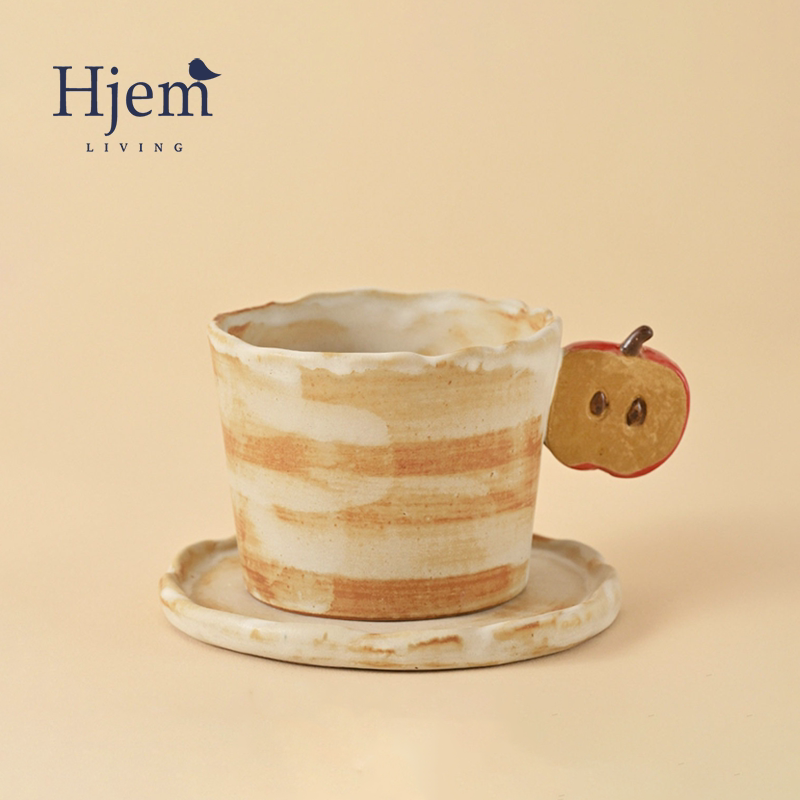 Hjem LIVING·粉引焦咖啡杯