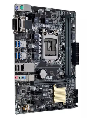 Asus/华硕 B150M-K 台式机主板支持LGA1151针脚 DDR4