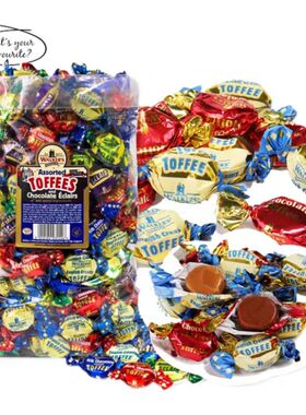 原装进口walkers沃尔克斯太妃糖多口味混合婚礼糖果