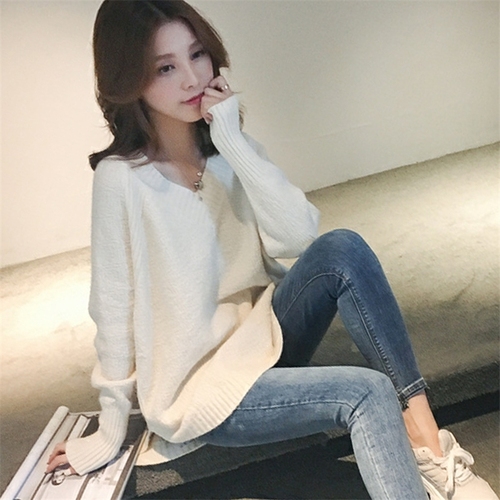 New Korean version of loose and lazy Pullover Sweater in autumn and winter 2020