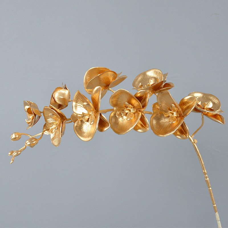 轻奢7头9头镂空蝴蝶兰金色礼堂布置装饰福桶年宵花插花材花瓶摆件,鲜花速递/花卉仿真/绿植园艺,仿真花,淘宝优惠券,粉丝福利购,淘宝优惠卷