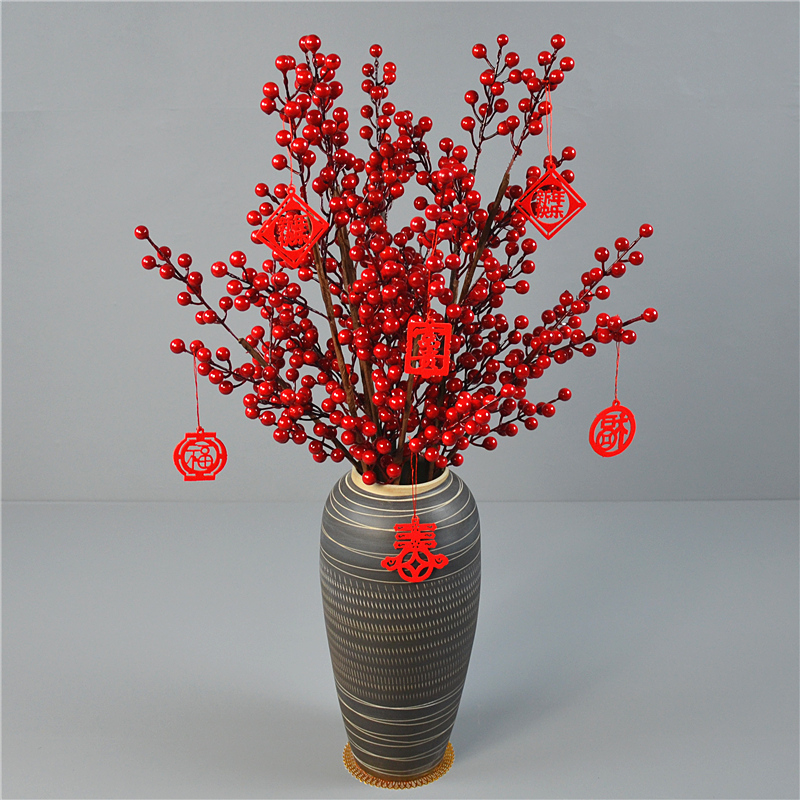 金色尤加利扇叶银杏叶福桶冬青果