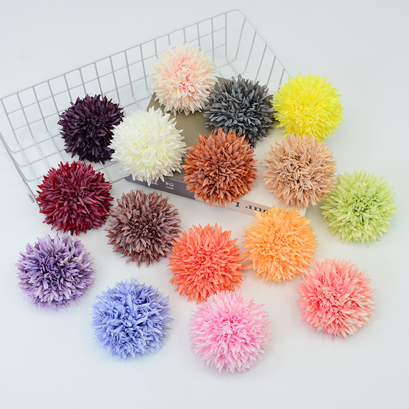 仿真蒲公英花朵商场景观造型插花礼品盒材料包花盒配花球菊大葱球